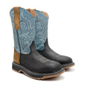 Bota de Trabajo estilo Vaquero "Caballero Azul" / Suela de uso Industrial / Casco de Poliamida