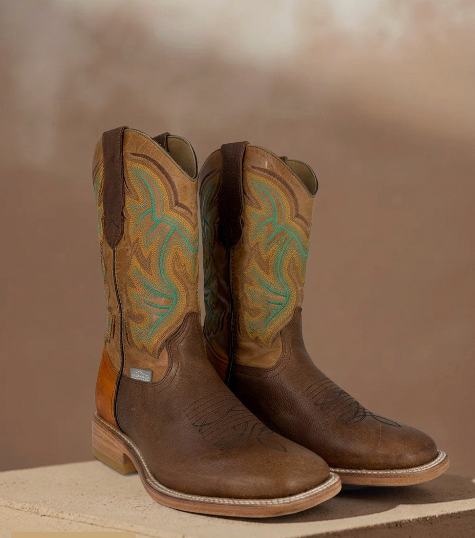 Bota Vaquera Rondinelo Caoba Tubo Alazán Miel