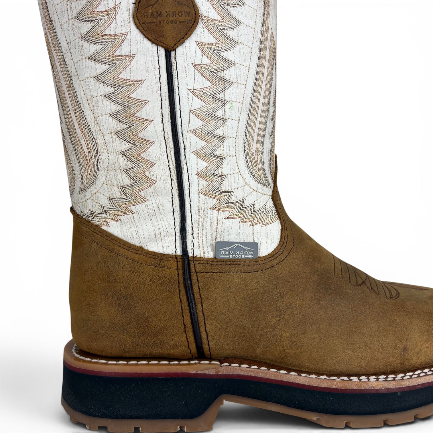 Bota Vaquera De Trabajo para Caballero Uso Rudo Horma Ariat Crazy Miel Suela Track