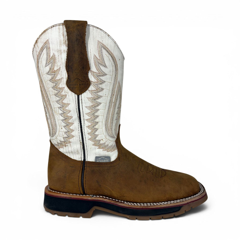 Bota Vaquera De Trabajo para Caballero Uso Rudo Horma Ariat Crazy Miel Suela Track