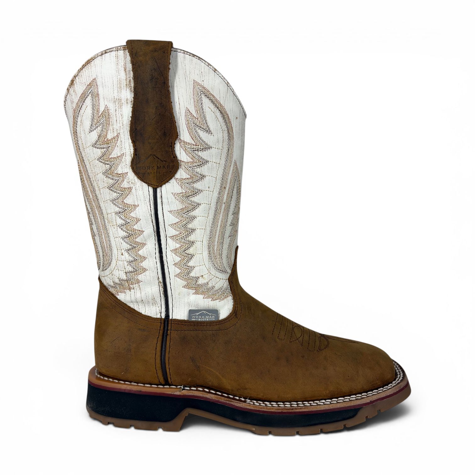 Bota Vaquera De Trabajo para Caballero Uso Rudo Horma Ariat Crazy Miel Suela Track