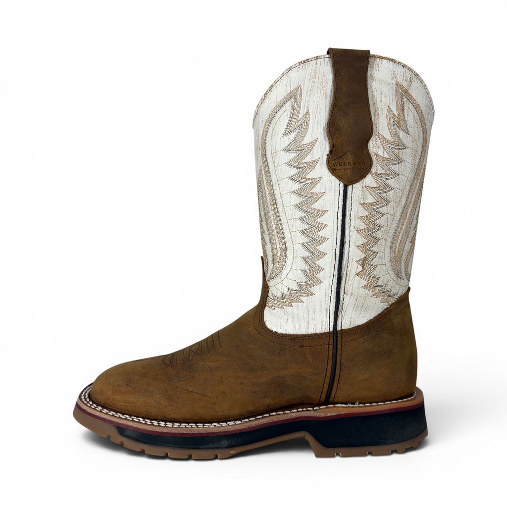 Bota Vaquera De Trabajo para Caballero Uso Rudo Horma Ariat Crazy Miel Suela Track