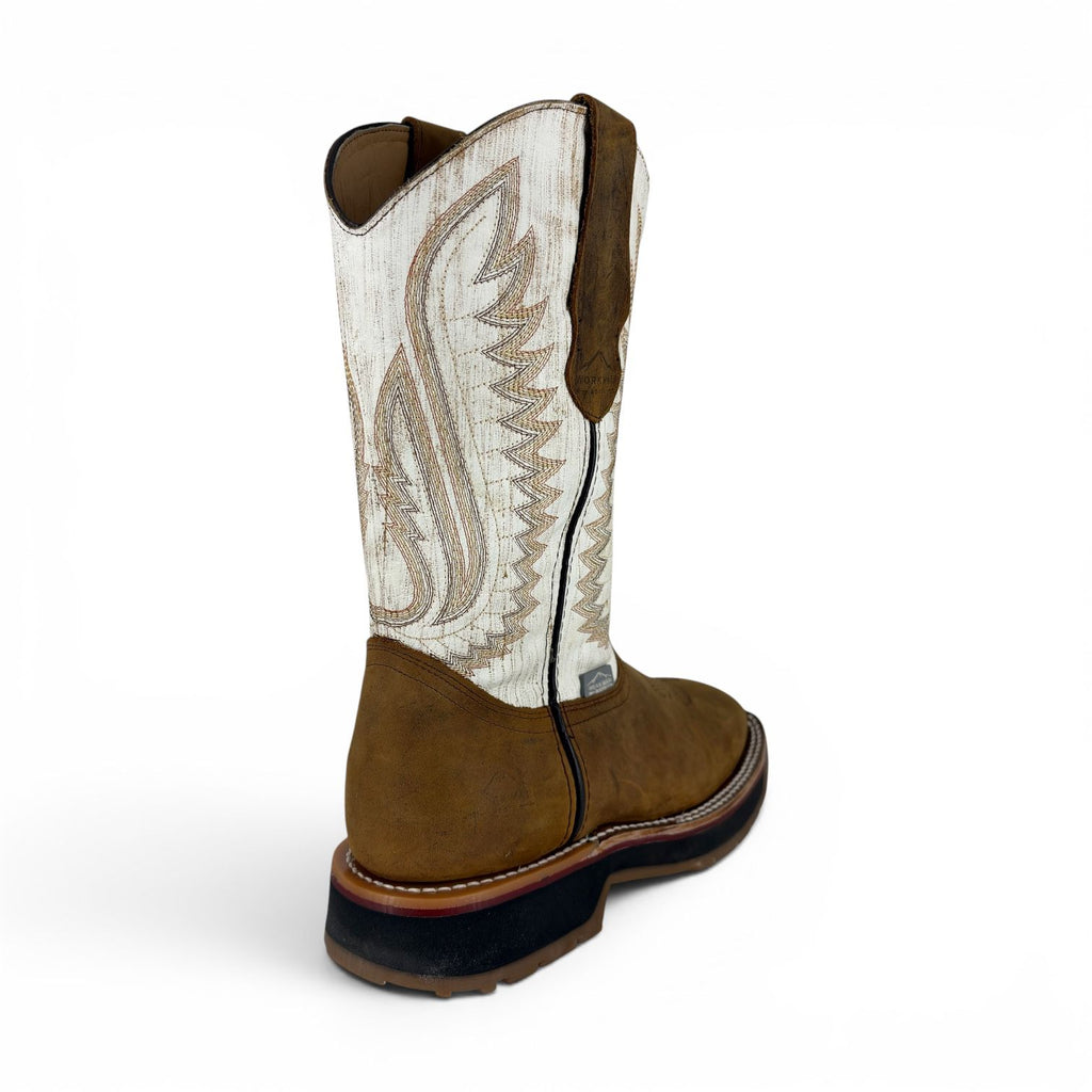 Bota Vaquera De Trabajo para Caballero Uso Rudo Horma Ariat Crazy Miel Suela Track