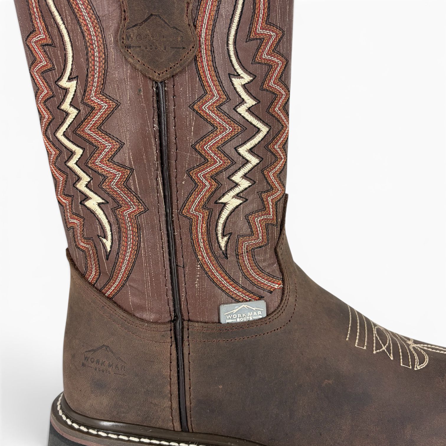 Bota de Trabajo Ariat | Casco de Poliamida | Piel Crazy Choco y Alazán Café