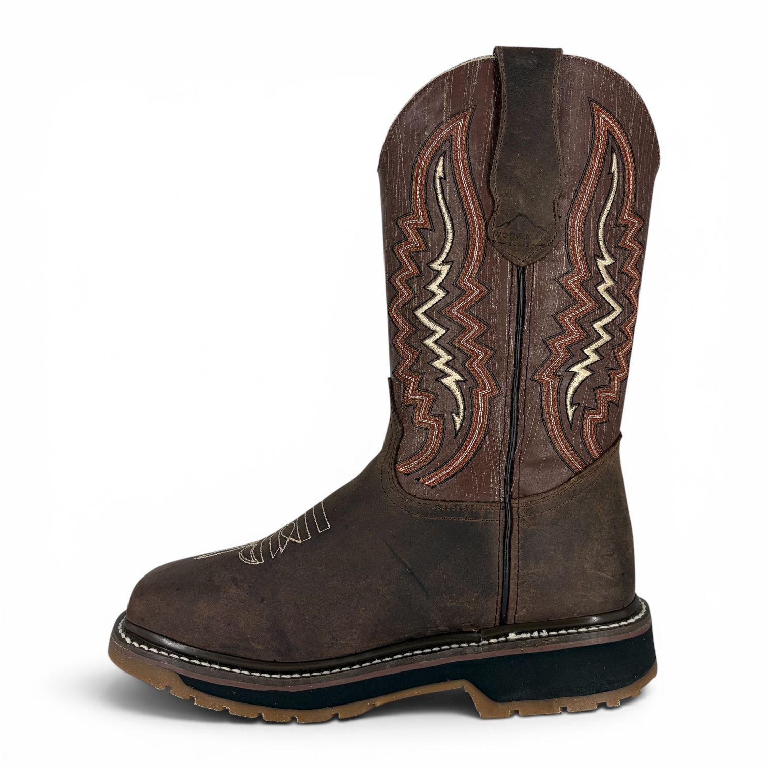 Bota de Trabajo Ariat | Casco de Poliamida | Piel Crazy Choco y Alazán Café