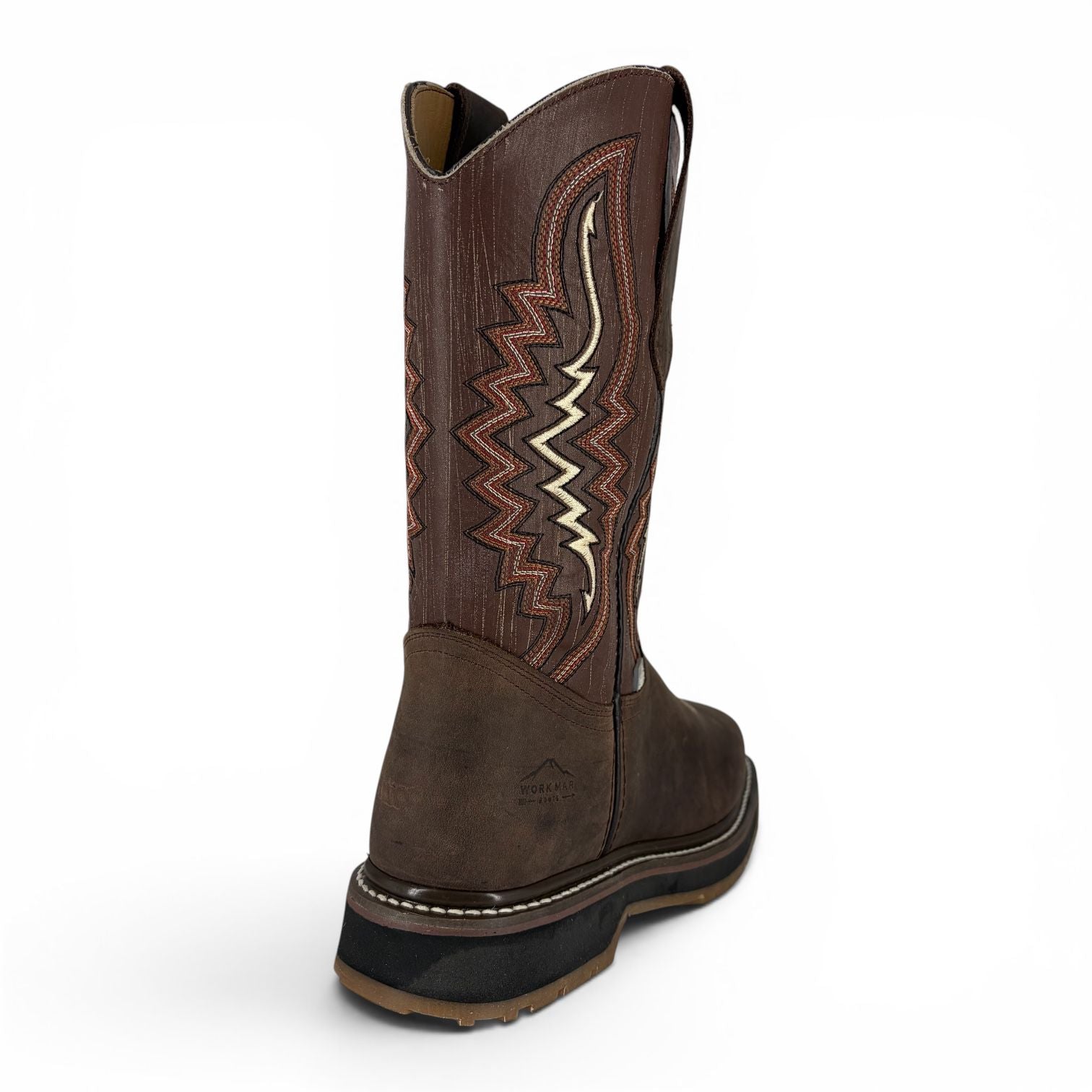 Bota de Trabajo Ariat | Casco de Poliamida | Piel Crazy Choco y Alazán Café