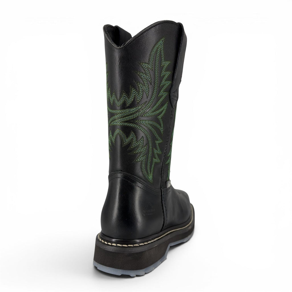 Bota de Trabajo Ariat para Caballero | Casco de Protección | Piel Pull Negro y Alazán Negro