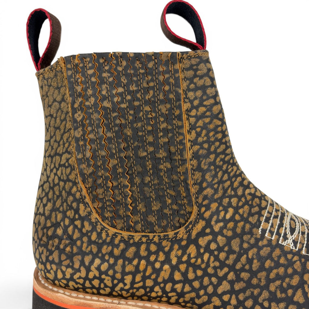 Botín Vaquero Ariat para Caballero | Piel Grabado Cuello de Toro