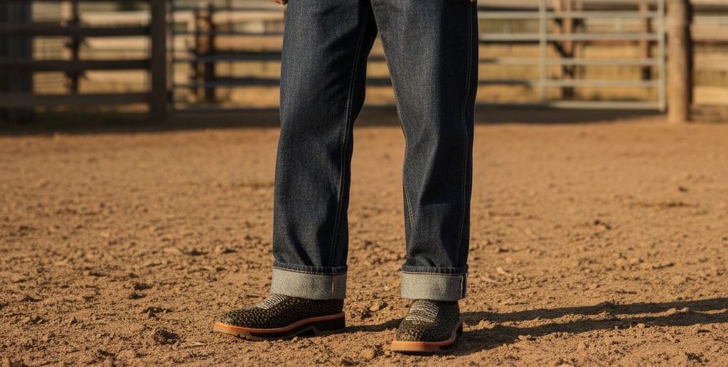 Botín Vaquero Ariat para Caballero | Piel Grabado Cuello de Toro