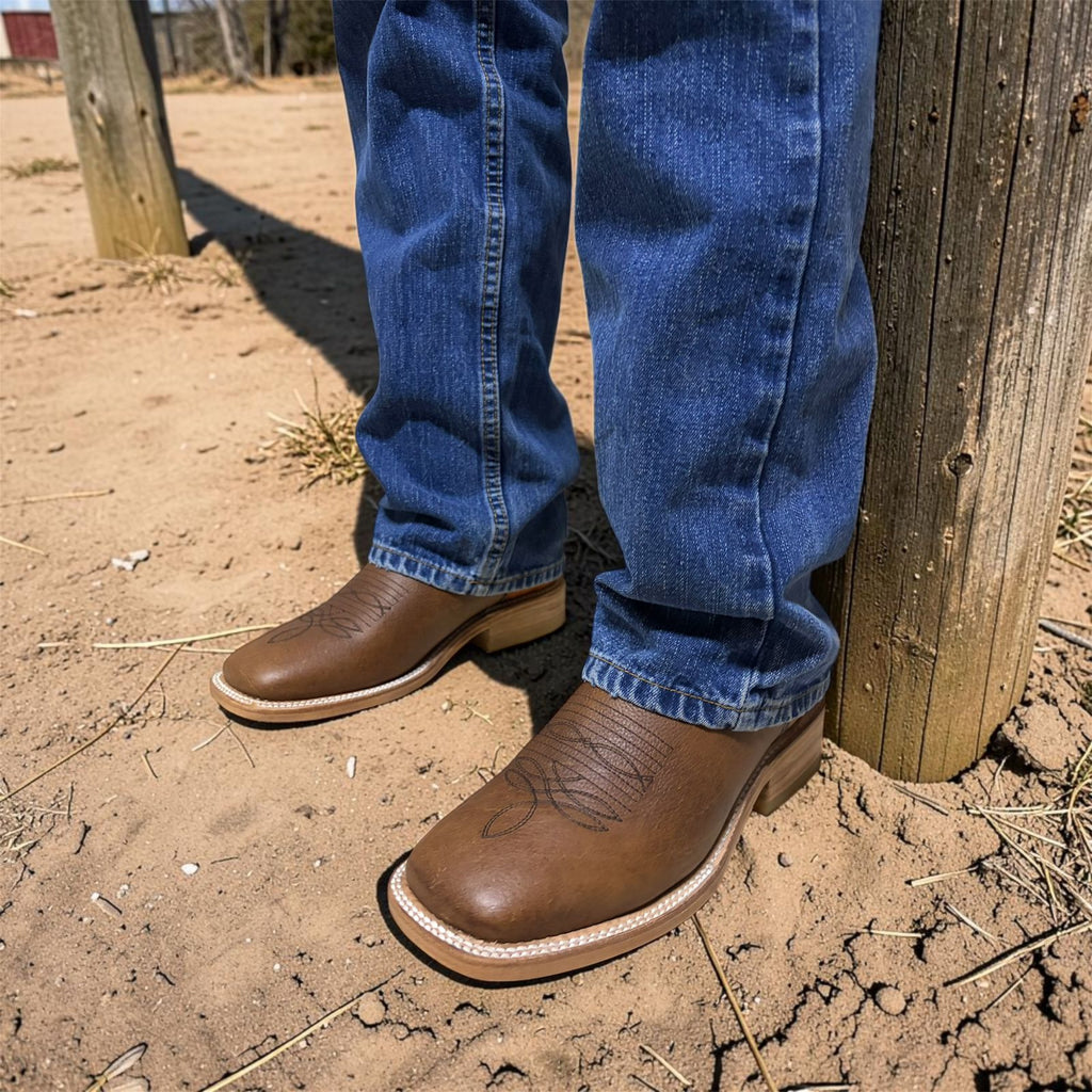 Bota Vaquera Rondinelo Caoba Tubo Alazán Miel